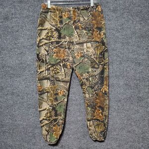 Vintage Outdoors Sweatpants Camo Cabela's Joggers 90s Y2K Sz XL Seclusion 3D